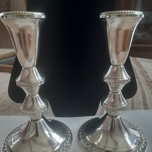 Duchin 6" Sterling Silver candle holders. 1950s.  I ❤️ Bundles.. Final Price!!